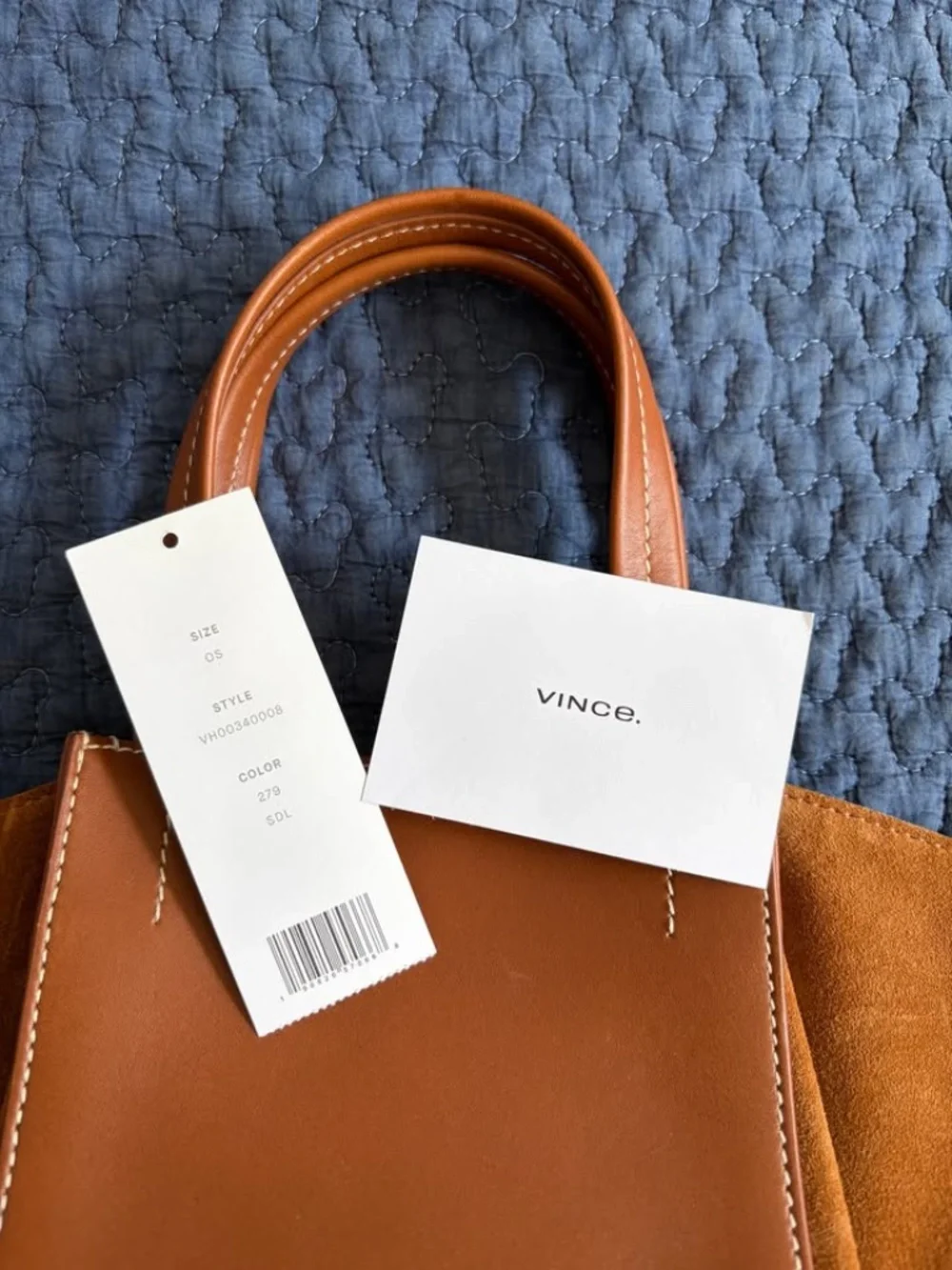 New/Never Used Brown Leather Vince Purse (with tags)